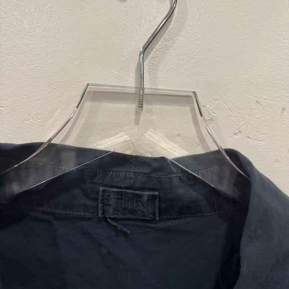 CP Shades Long Sleeve Shirt Dress Button Up Blue Semi-Sheer Medium - Picture 5 of 7